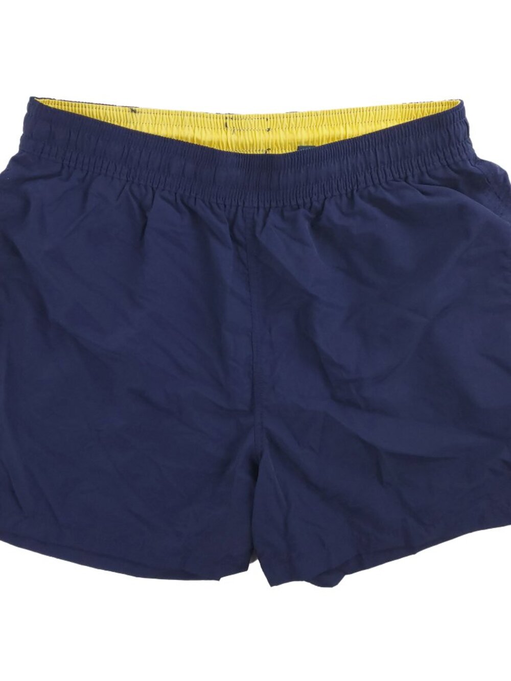Polo Ralph Lauren Vintage Swim Shorts Trunks Pony Pockets Navy Blue Men's Large